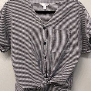 Women’s Striped Button Down